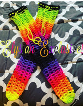 Load image into Gallery viewer, Knee High Crochet Socks

